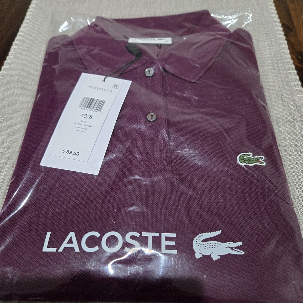Lacoste Clasic Fit Polo Shirts 100% cotton woman Size 40